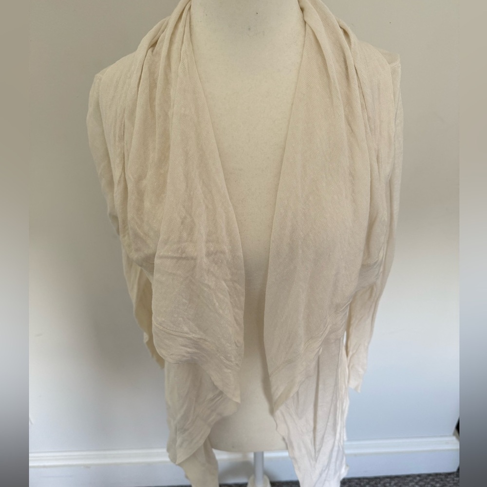 Theory Ivory Knit Cardigan